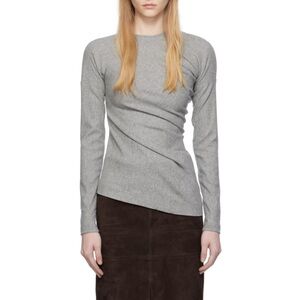 Toteme Grey Twisted Sweater